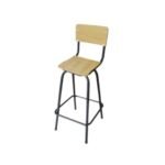 Bancos Escolares con Respaldo al Natural