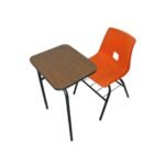 Banco Escolar Unitario en Concha con Mesa