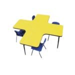 Juego de Mesa Cruz en Panelart con 4 Sillas